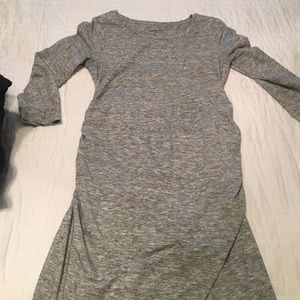 Gray maternity dress