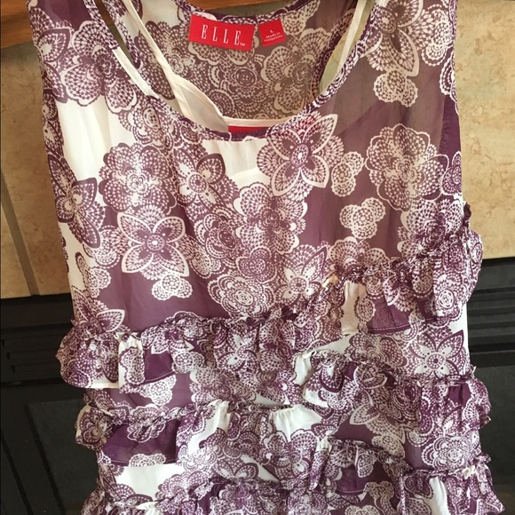 Silk two layered tank top.