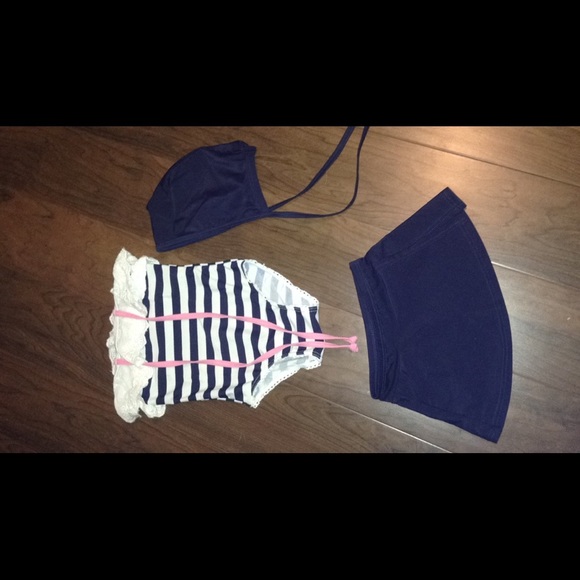 Toddler three piece bathing suit