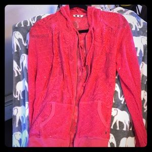 Miss Me zip up light weight hoodie