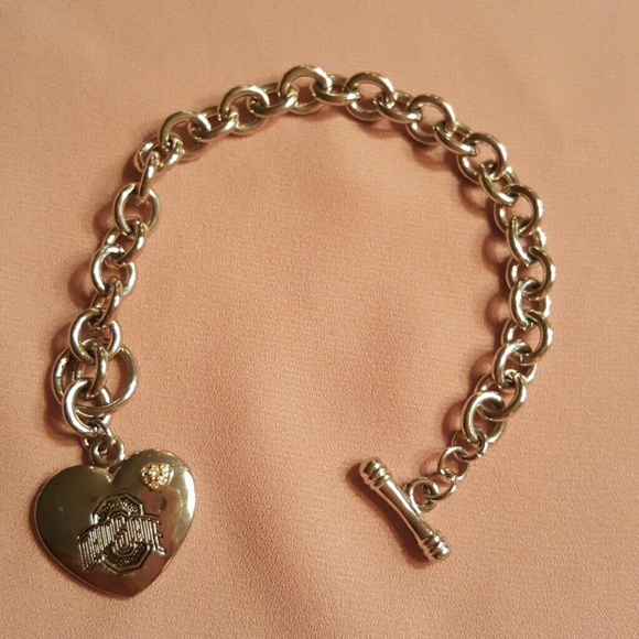 Ohio State silver Charm Bracelet