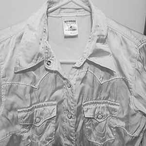 TRUE RELIGION women's button up, long sleeve