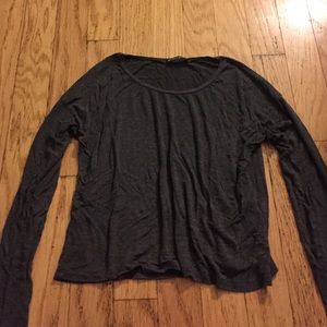 Gray Brandy Melville long sleeve shirt