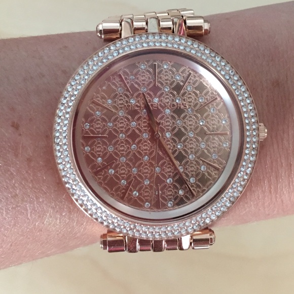 Rose gold Michael Kors watch