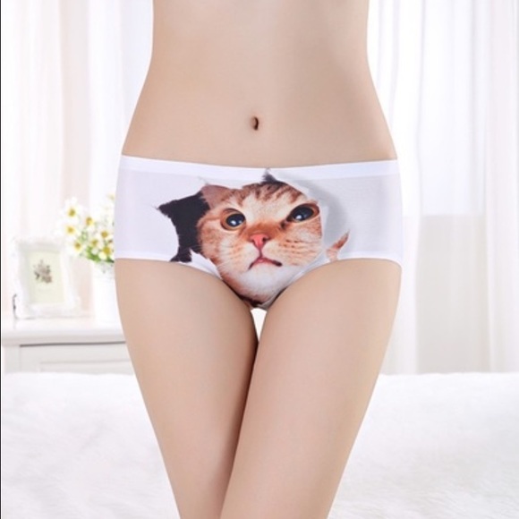 3D Kitty Cat underwear. NWT - Picture 3 of 4