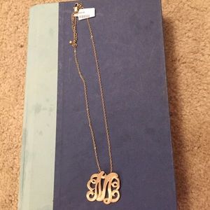 M monogram necklace NWT