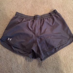 UA heat gear shorts with built in underwear