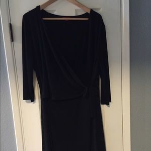 Little black wrap dress