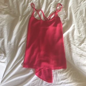 Cross backed tank top