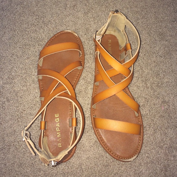 Brown sandals size 10