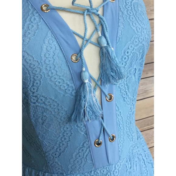 baby blue beautiful romper S M L - Picture 3 of 4