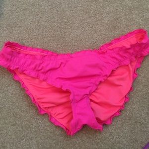 Victoria's Secret Pink Ruffle Cheeky Bikini