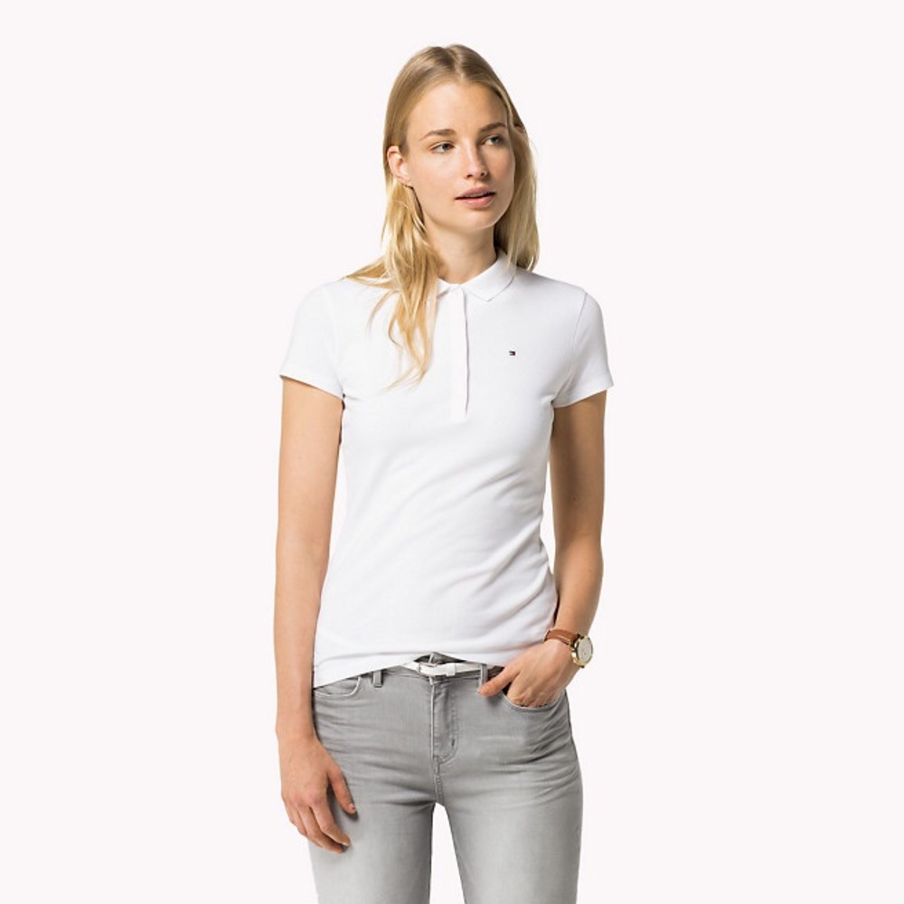 White Tommy Hilfiger polo