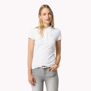White Tommy Hilfiger polo