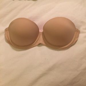 32A nude PINK strapless push-up bra