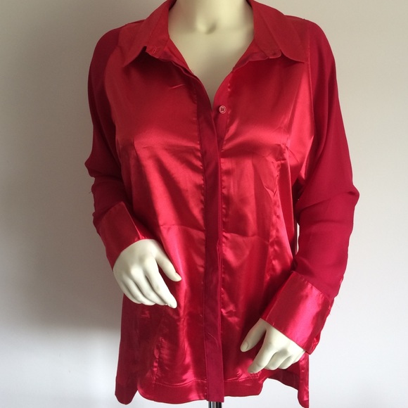 VIBRANT RED BLOUSE