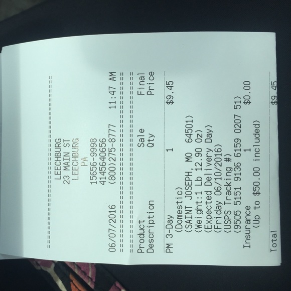 Proof of shipping - Picture 1 of 1