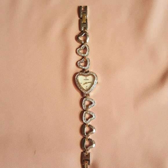 Fossil Heart Bling Watch - needs battery