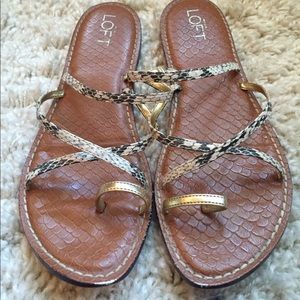 Loft flat sandals, size 8