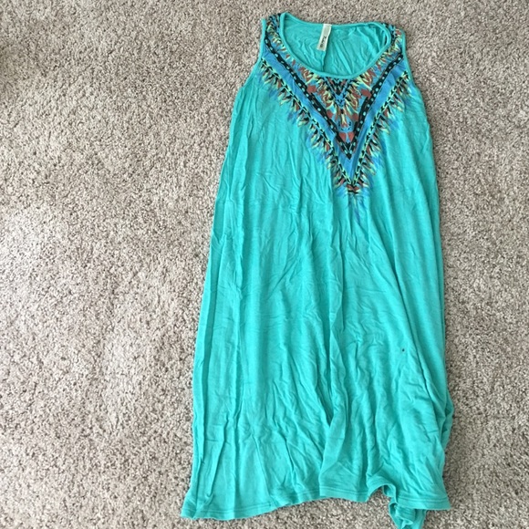 Flowy teal dress - Picture 1 of 4