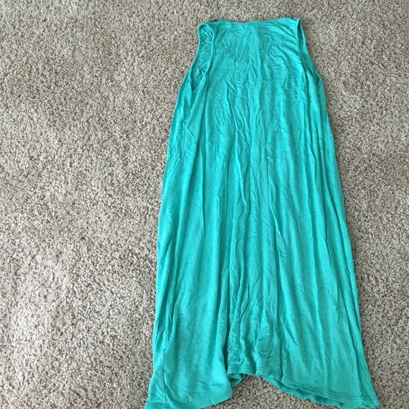 Flowy teal dress - Picture 3 of 4