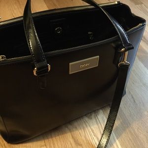 DKNY Double Zip Shoulder Bag