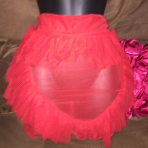 Sexy mesh heart skirt mini skirt