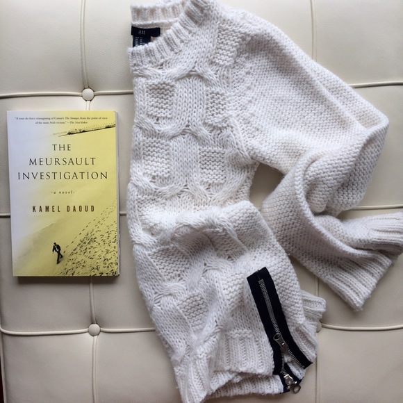 H&M Sweaters - HP🎉[h&m] cable knit sweater w front zip detail