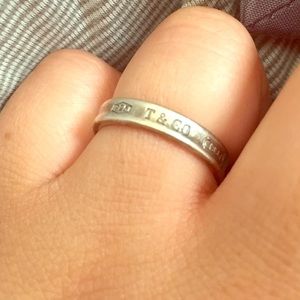Tiffany $ Co sterling silver band