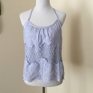 Kimchi Blue lavender crochet cami