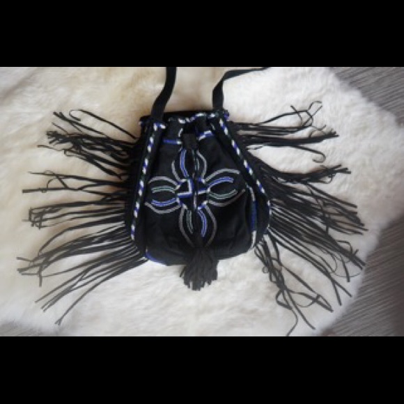 Antik Batik Suede Fringe bag. - Picture 4 of 4