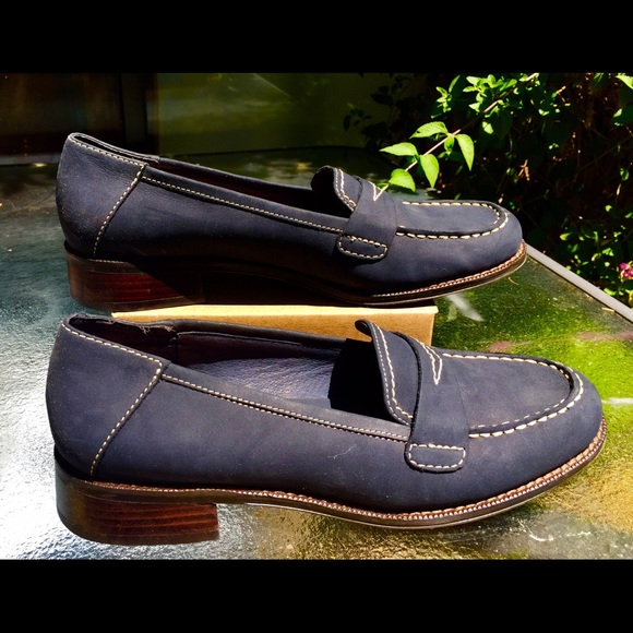 Aerosoles blue / navy Suede Loafers 8.5
