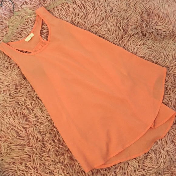 grapefruit pink tank top