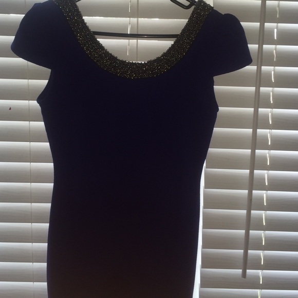 Blue Backless Dress