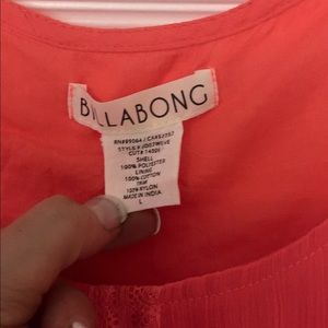 Large peach BILLABONG DRESS!!