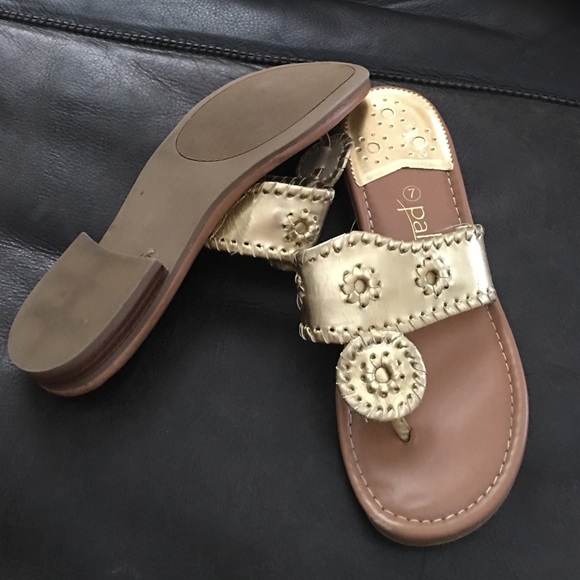 Palm gold sandals