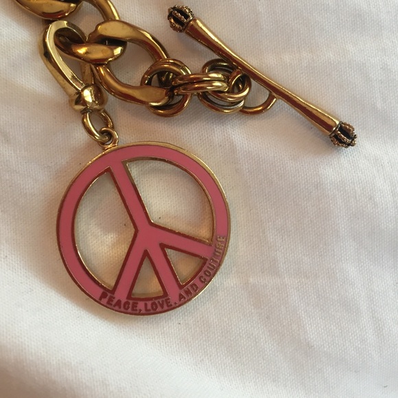 Juicy couture peace sign charm