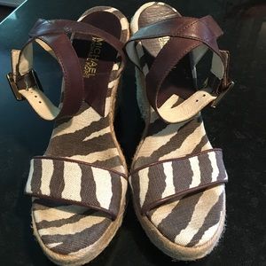 Michael Kors Zebra Wedges