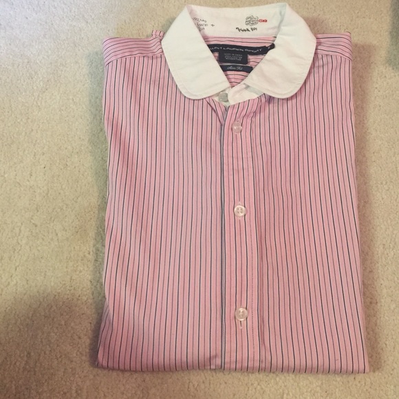 Ralph Lauren navy and pink pin stripe size 8 - Picture 1 of 2