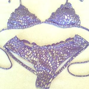 Victoria's Secret Scrunch, Purple Heart bikini 👙