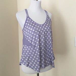 Kimchi Blue purple polka dot tank