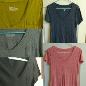 Bundle of 4 V-Neck tees from Target + Old Navy