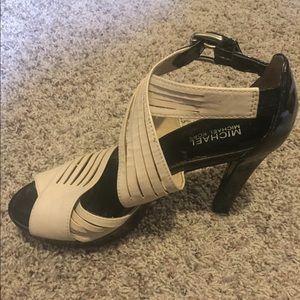 Michael Kors crisscross strappy platforms