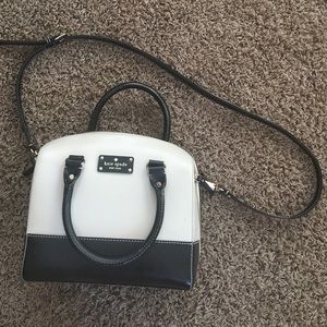 Kate Spade Light Tan and Black Cross Body Purse