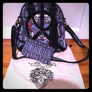 Ed hardy skull handbag
