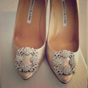 Manolo Blahnik 'Hangisi' Jeweled Pump (Women)