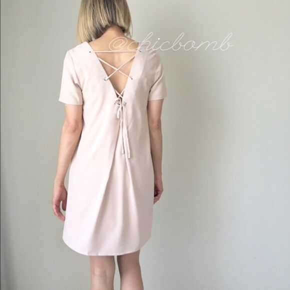 ✳️Midi dress v back in Taupe - Picture 4 of 4
