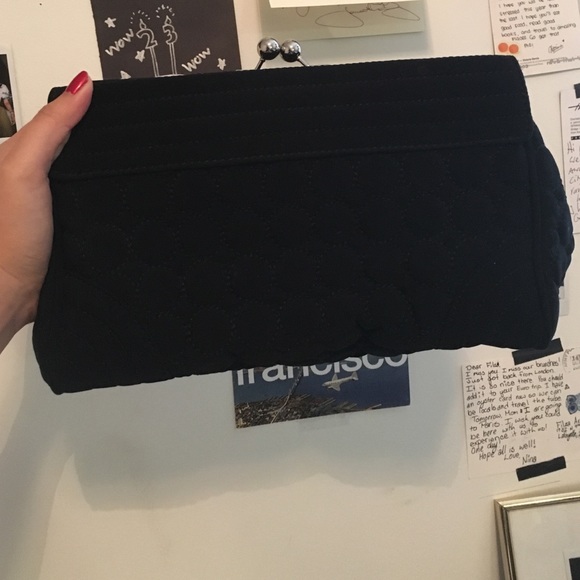 Vera Bradley clutch bag black