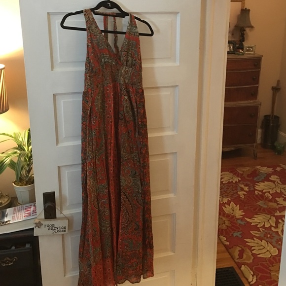 Maxi Halter dress so comfy and flowy!
