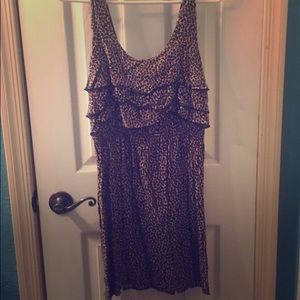Cheetah print sundress! Size large!